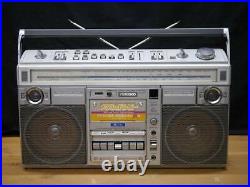 HITACHI PERDISCO TRK-8290 BOOMBOX radio cassette player Refurbished good F/S