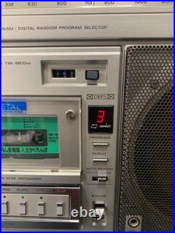 Hitachi TRK-8800 Radio Cassette Player FM/AM Refurbished Very Good F/S from JP