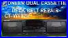 How_To_Replace_The_Belts_On_Pioneer_Double_Cassette_Deck_Ct_W402r_Cassette_Player_Won_T_Play_Or_Spin_01_rcm