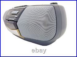 JVC RC-BX25BK Boombox Stereo Portable CD Cassette Tape Radio Tuner AM FM Vintage JVC RC-BX25BK Boombox Stereo Portable CD Cassette Tape Radio Tuner AM FM Vintage