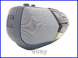 JVC RC-BX25BK Boombox Stereo Portable CD Cassette Tape Radio Tuner AM FM Vintage JVC RC-BX25BK Boombox Stereo Portable CD Cassette Tape Radio Tuner AM FM Vintage