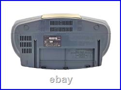 JVC RC-BX25BK Boombox Stereo Portable CD Cassette Tape Radio Tuner AM FM Vintage JVC RC-BX25BK Boombox Stereo Portable CD Cassette Tape Radio Tuner AM FM Vintage