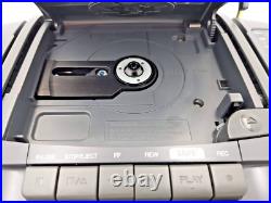 JVC RC-BX25BK Boombox Stereo Portable CD Cassette Tape Radio Tuner AM FM Vintage JVC RC-BX25BK Boombox Stereo Portable CD Cassette Tape Radio Tuner AM FM Vintage