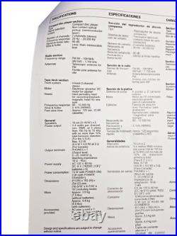 JVC RC-BX25BK Boombox Stereo Portable CD Cassette Tape Radio Tuner AM FM Vintage JVC RC-BX25BK Boombox Stereo Portable CD Cassette Tape Radio Tuner AM FM Vintage