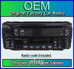Jeep Cherokee CD and Cassette player, P04858543AF-A car radio stereo