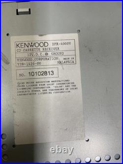 KENWOOD DPX-4000V dual-size CD Cassette Player 2DIN Refurbished product Japan