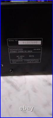 KENWOOD KX-68W Stereo Double Cassette Deck Made In Japan Refurbished