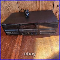 Kenwood Double Cassette Tape Deck Player (KX-W4030) Refurbished