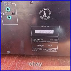Kenwood Double Cassette Tape Deck Player (KX-W4030) Refurbished