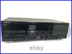 Kenwood KX-W6030 Stereo Double Cassette Deck High End Refurbished Good Look