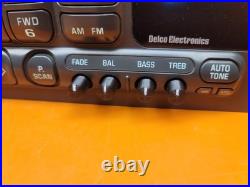 MINT 1996-2002 CHEVY BLAZER S10 CASSETTE TAPE PLAYER RADIO Delco Tested w LED