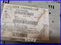 MINT OEM Dodge Jeep Chrysler Radio Cassette Tape Player P04704389AB with 5 BAND EQ