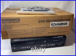 Magnavox ZV450MW8A DVD Recorder VCR Combo Refurbished Remote Cords Manual