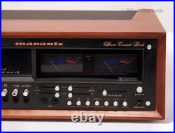 Marantz 5220 Cassette Deck Custom Black Face Wood Case Included Restored