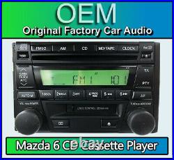 Mazda 6CD changer radio stereo, Mazda cassette tape player