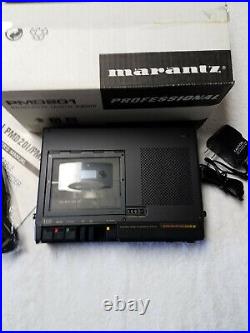 Mint Rebuilt Marantz PMD201 Full & 1/2 Speed Cassette Recorder with Original Box