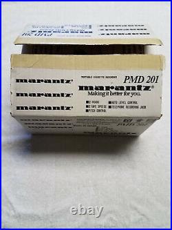 Mint Rebuilt Marantz PMD201 Full & 1/2 Speed Cassette Recorder with Original Box