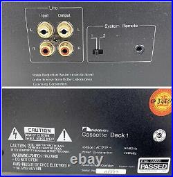 Nakamichi Cassette Deck 1 (3 Head) Playback Azimuth Cassette Player REFURBISHED