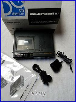 Near Mint Rebuilt Marantz PMD221 Full & 1/2 Speed Cassette Recorder