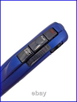 Olympus Pearlcorder S701 BLUE MicroCassette Voice Recorder Dictaphone Dictation