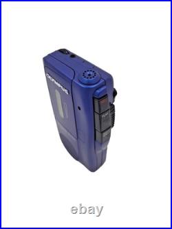 Olympus Pearlcorder S701 BLUE MicroCassette Voice Recorder Dictaphone Dictation