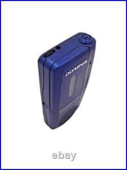 Olympus Pearlcorder S701 BLUE MicroCassette Voice Recorder Dictaphone Dictation