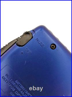 Olympus Pearlcorder S701 BLUE MicroCassette Voice Recorder Dictaphone Dictation