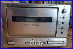 Onkyo K-185 Cassette Tape Deck Vintage Stereo Player Recorder Refurbished Audio Onkyo K-185 Cassette Tape Deck Vintage Stereo Player Recorder Refurbished Audio