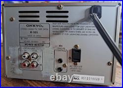 Onkyo K-185 Cassette Tape Deck Vintage Stereo Player Recorder Refurbished Audio Onkyo K-185 Cassette Tape Deck Vintage Stereo Player Recorder Refurbished Audio