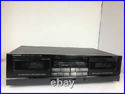 Onkyo TA-W100, Dual Cassette Deck, Dolby B-C, Reconditioned. 2 Month Warranty