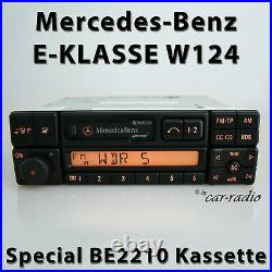 Original Mercedes Special BE2210 Becker Kassette W124 Radio C124 E-Klasse 1-DIN