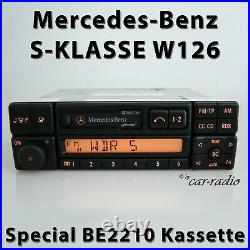 Original Mercedes Special BE2210 Becker Kassette W126 Autoradio V126 S-Klasse