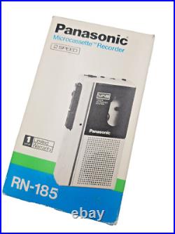 Panasonic RN-185 MicroCassette Voice Recorder Dictaphone Handheld Dictation Vtg Panasonic RN-185 MicroCassette Voice Recorder Dictaphone Handheld Dictation Vtg
