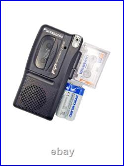 Panasonic RN-202 MicroCassette Dictaphone Dictation Voice Recorder Handheld Blk