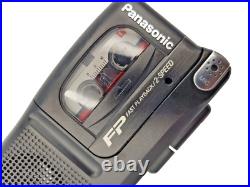 Panasonic RN-202 MicroCassette Dictaphone Dictation Voice Recorder Handheld Blk