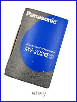 Panasonic RN-202 MicroCassette Dictaphone Dictation Voice Recorder Handheld Blk