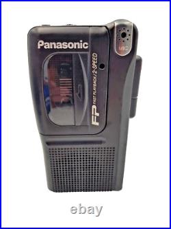 Panasonic RN-202 MicroCassette Dictaphone Dictation Voice Recorder Handheld Blk