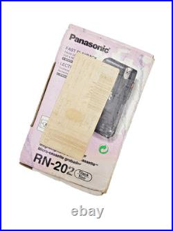 Panasonic RN-202 MicroCassette Dictaphone Dictation Voice Recorder Handheld Blk
