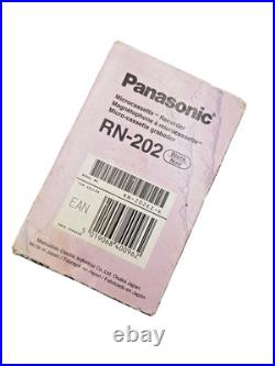 Panasonic RN-202 MicroCassette Dictaphone Dictation Voice Recorder Handheld Blk