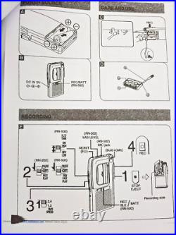 Panasonic RN-202 MicroCassette Dictaphone Dictation Voice Recorder Handheld Blk