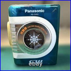 Panasonic RQ-CW03 Portable Stereo Cassette Player Blue XBS Restored Tested Japan