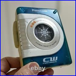 Panasonic RQ-CW03 Portable Stereo Cassette Player Blue XBS Restored Tested Japan