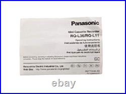 Panasonic RQ-L11 Standard Cassette Voice Recorder Dictaphone Dictation Walkman