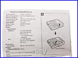 Panasonic RQ-L309 Standard Cassette Voice Recorder Dictaphone Dictation Machine