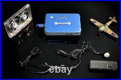 Panasonic RQ-SX15 Cassette Walkman Ultra-Thin Blue Refurbished Complete