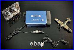 Panasonic RQ-SX15 Cassette Walkman Ultra-Thin Blue Refurbished Complete