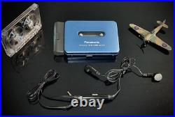 Panasonic RQ-SX15 Cassette Walkman Ultra-Thin Blue Refurbished Complete