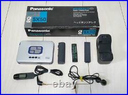 Panasonic RQ-SX50 S-XBS stereo cassette player with box Operation confirmed