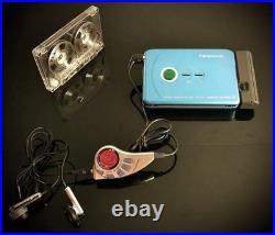 Panasonic RQ-SX71 Cassette Walkman Ultra-Thin Blue Refurbished Complete