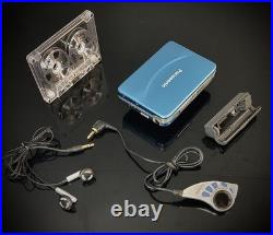 Panasonic RQ-SX71 Cassette Walkman Ultra-Thin Blue Refurbished Complete